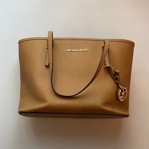 Tan Michael Kors Tote Bag